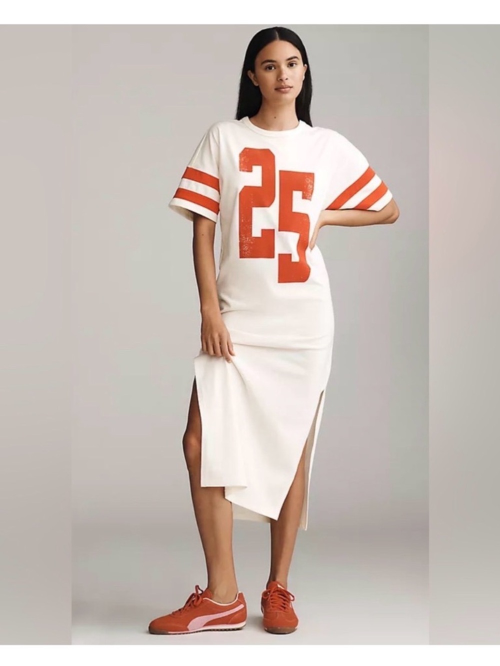 ANTHROPOLOGIE DAILY PRACTICE VARSITY MIDI DRESS NWT